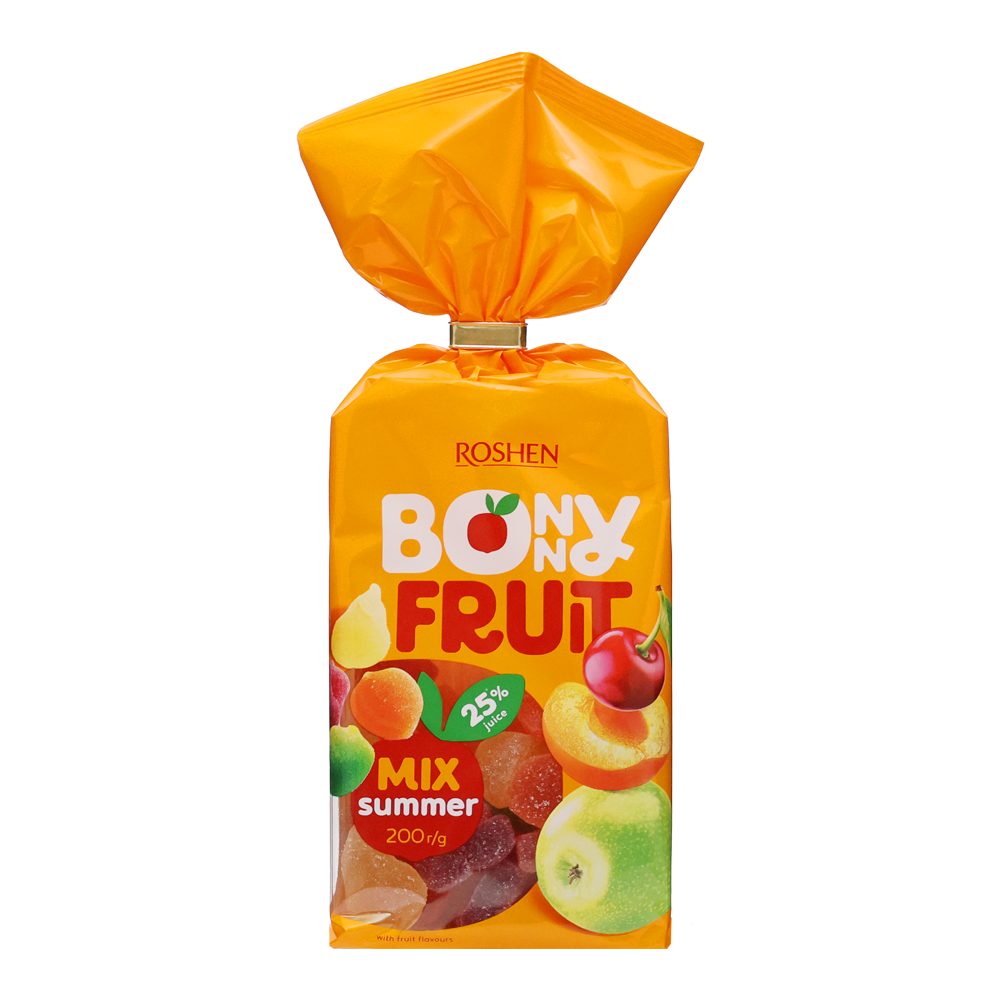 Конфеты желейные Bonny Fruit Summer Mix – Упаковка – 7,05 унций (200 г)